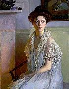 Lilla Cabot Perry Lady with a Bowl of Violets France oil painting artist